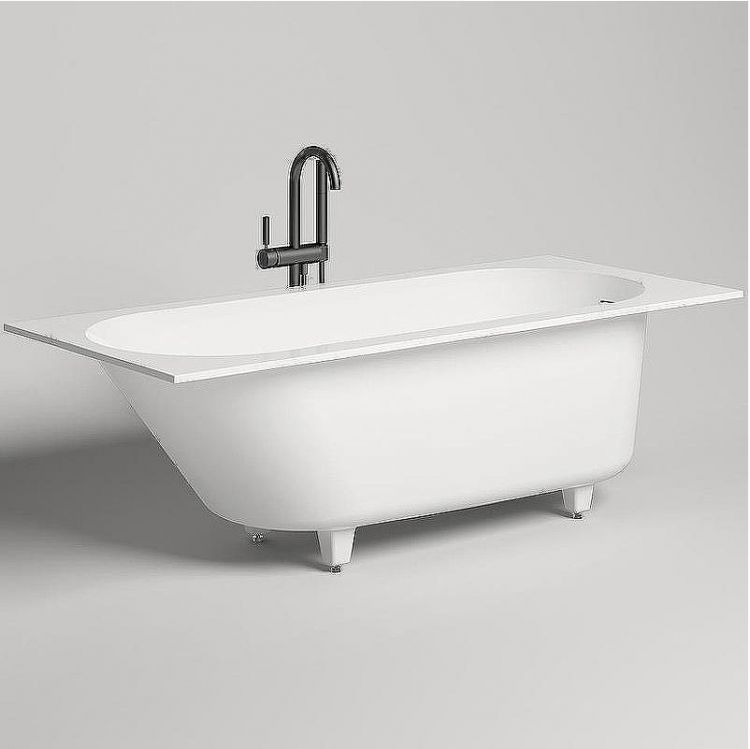 Ванна из искусственного камня Salini Ornella Kit 180х80 102422M Белая матовая