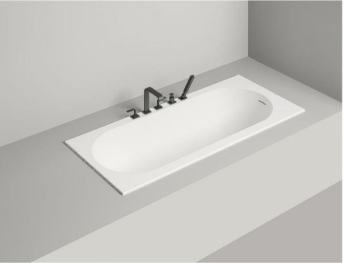 Ванна из искусственного камня Salini Ornella Kit 180х80 102422M Белая матовая
