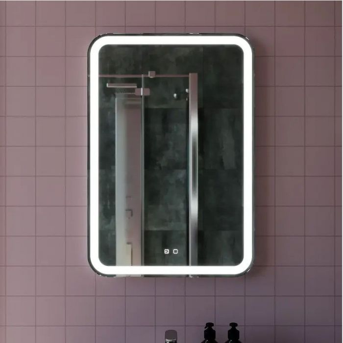 Зеркало Mixline Мальта-Voice 55 555676 с подсветкой с сенсорным выключателем, голосовым управлением и подогревом