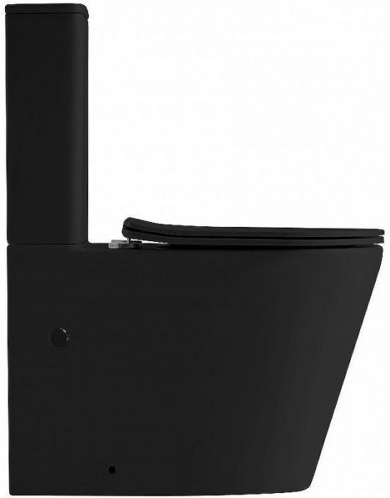 Унитаз компакт Abber Bequem AC1112TMB Черный матовый с бачком и сиденьем Микролифт