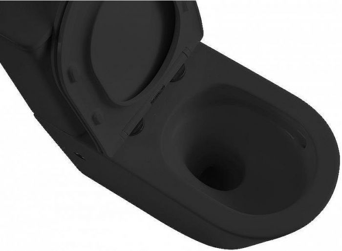 Унитаз компакт Abber Bequem AC1112TMB Черный матовый с бачком и сиденьем Микролифт