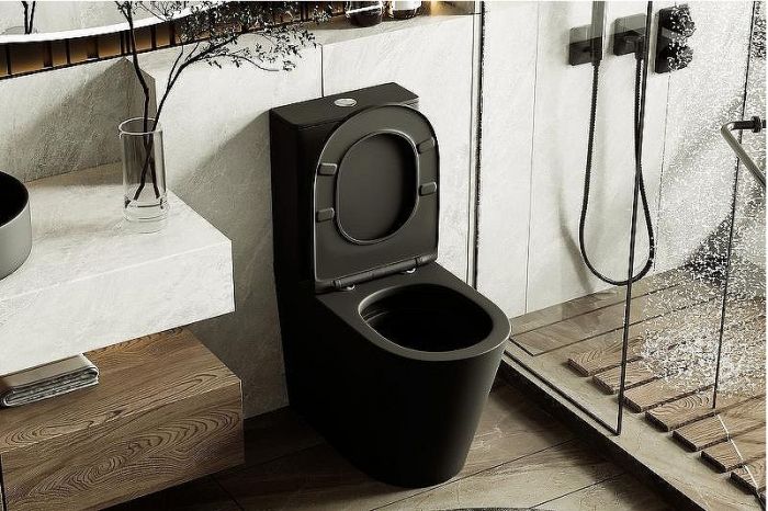 Унитаз компакт Abber Bequem AC1112TMB Черный матовый с бачком и сиденьем Микролифт