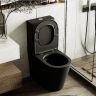Унитаз компакт Abber Bequem AC1112TMB Черный матовый с бачком и сиденьем Микролифт