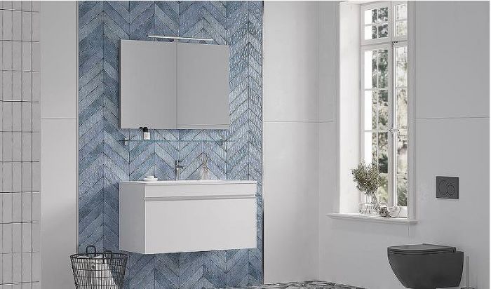 Тумба под раковину Velvex Pulsus 100 tp.PUL.PUL.100.1Y подвесная Белая глянцевая