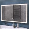 Зеркало Vigo Geometry Luxe 120 212 с подсветкой с бесконтактным выключателем с диммером с подогревом и часами