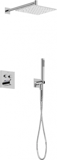 Душевой комплект с термостатом SANCOS Linn, с внутренней частью, хром, SC9022CH