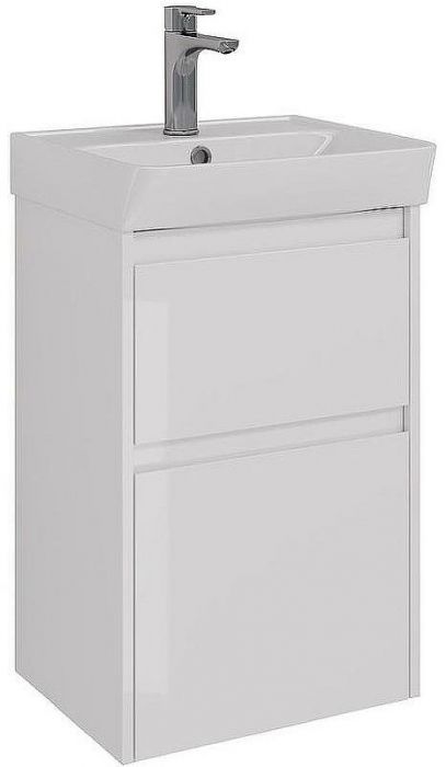 Тумба под раковину Lemark Combi 45 LM03C45T подвесная Белый глянец