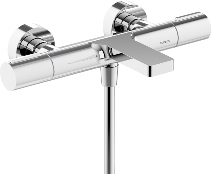 Термостатический Смеситель для ванны с душем SANCOS Etna, хром, SC9006CH