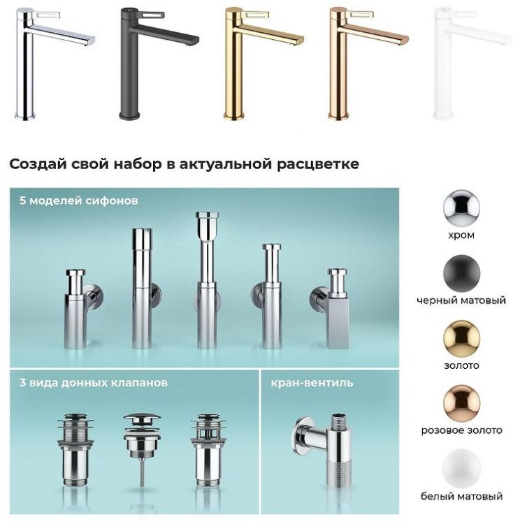 Смеситель для раковины Wellsee ONCE! and forever 182410000 цвет Белый матовый