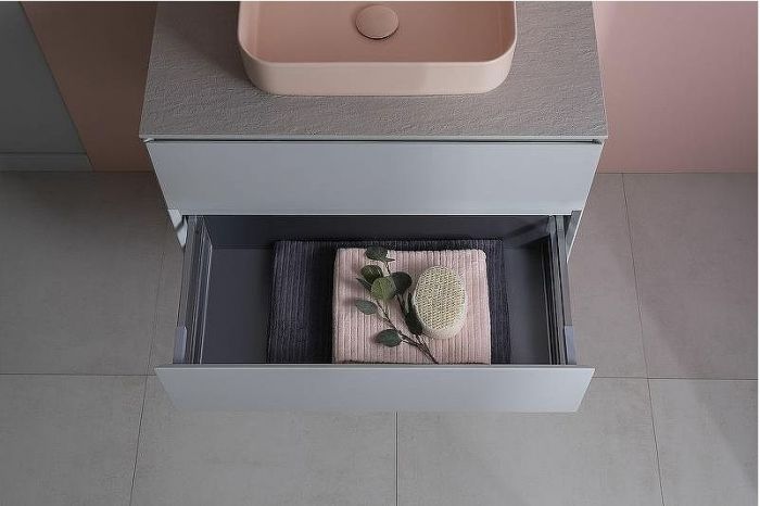 Тумба под раковину Allen Brau Infinity 85 1.21001.PWM подвесная Папирус матовый