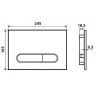 Клавиша смыва Esbano OVL-17GM ESINOVL17GM цвет Оружейная сталь