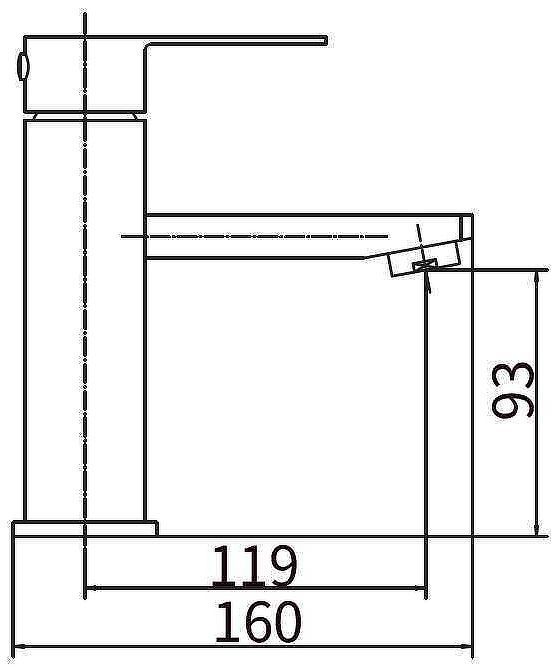 Смеситель для раковины Fashun A51102 цвет Сатин Смеситель для раковины Fashun A51102 цвет Сатин