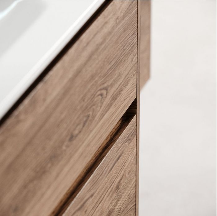 Тумба подвесная SANCOS под раковину Libra, дуб чарльстон 890х450х500 мм, LB90ECH