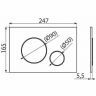 Инсталляция Alcaplast AM101/1120-4:1 RU M671-0001 для унитаза с клавишей смыва Хром глянцевый