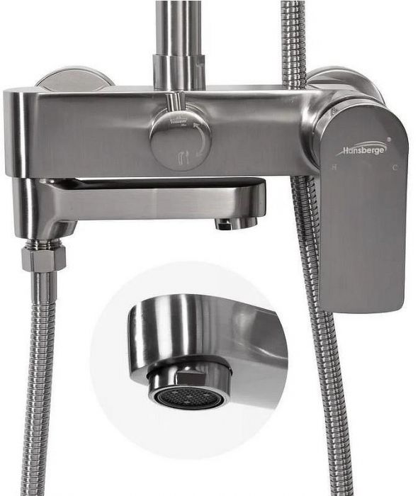 Душевая система Hansberge H5049NK Никель
