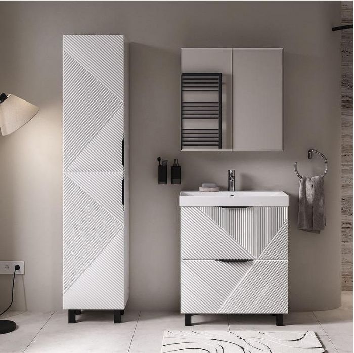 Зеркальный шкаф Volna Geometry 70 szGEOMETRY70 цвет Белый