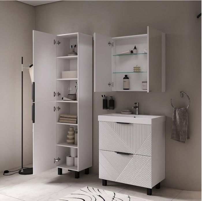 Зеркальный шкаф Volna Geometry 70 szGEOMETRY70 цвет Белый