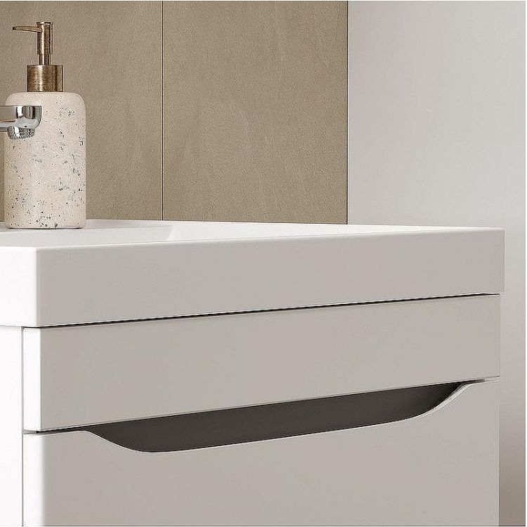 Тумба под раковину Volna Prime 60.1Y tpPRIME60.1Y-01 подвесная Белая Темно-серая