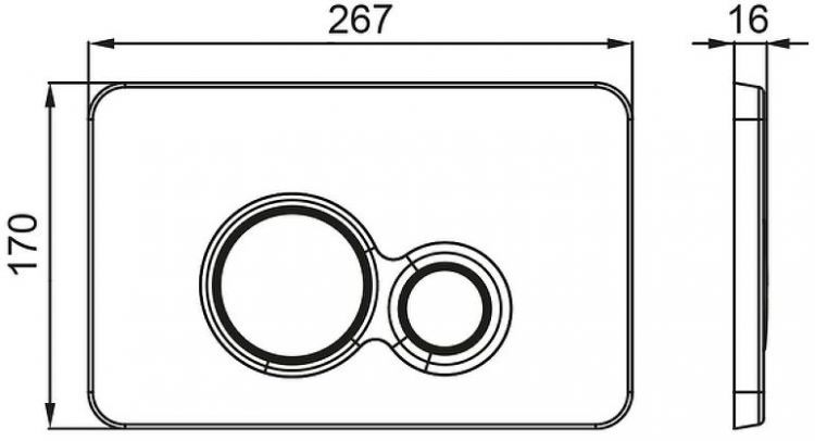 Инсталляция Bettoserb Sava Slim Superior SES40006462 для унитаза с клавишей смыва цвет Хром матовый