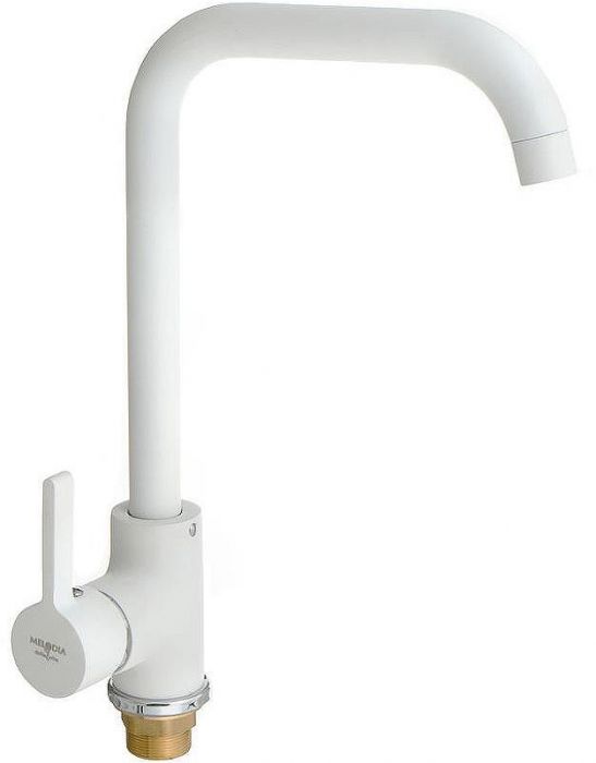 Смеситель для кухни Melodia della vita Ostessa MDV35115_wt Белый Хром