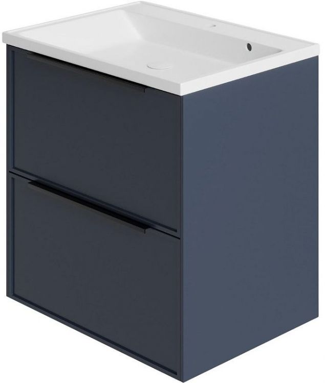 Тумба под раковину La Fenice Simpla Twin 100 FNC-01-SIM-BG-100-2 подвесная Синяя матовая