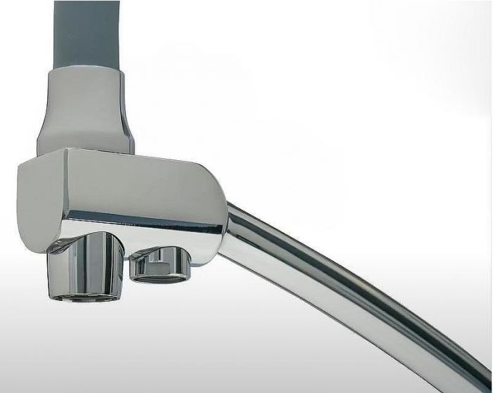 Смеситель для кухни Lemark Comfort LM3071C-Gray Хром Серый