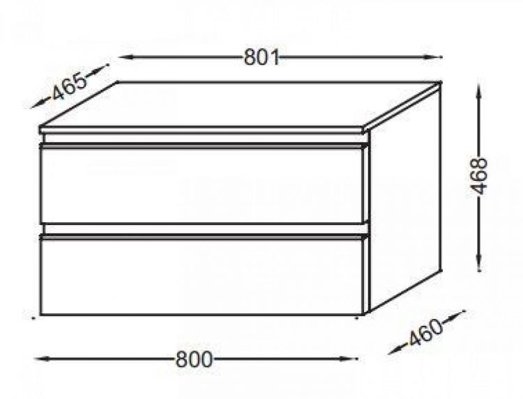 Комод Jacob Delafon Vox EB2061-RA-E15 чёрное дерево