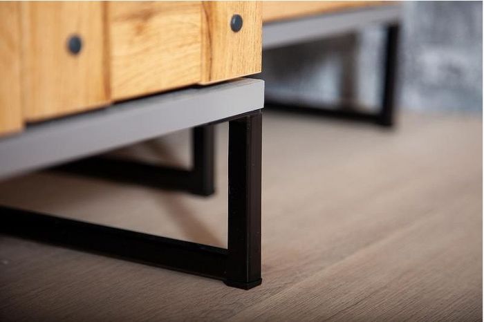 Шкаф пенал Бриклаер Лофт 35 4627125413360 с бельевой корзиной Метрополитен грей