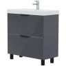 Тумба под раковину Volna Geometry 80 tnGEOMETRY80.2Y-07 цвет Графит