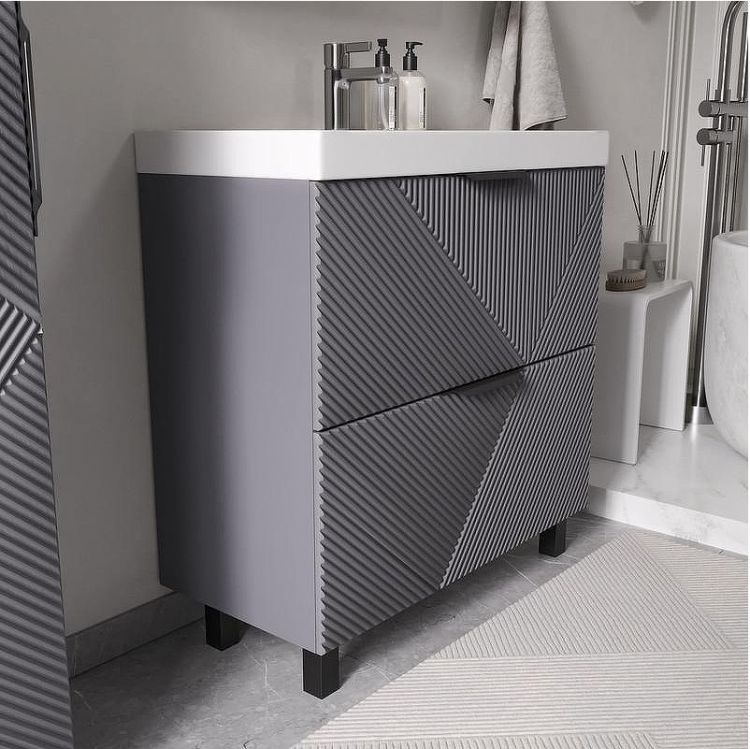 Тумба под раковину Volna Geometry 80 tnGEOMETRY80.2Y-07 цвет Графит