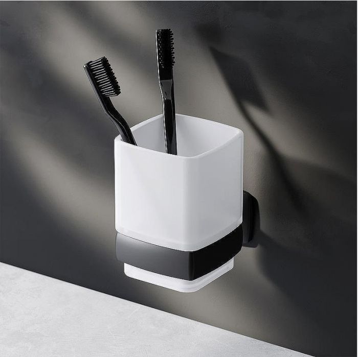 Комплект мебели для ванной AM.PM Gem 75 BK90GN подвесной Черный матовый со смесителем для раковины и аксессуарами