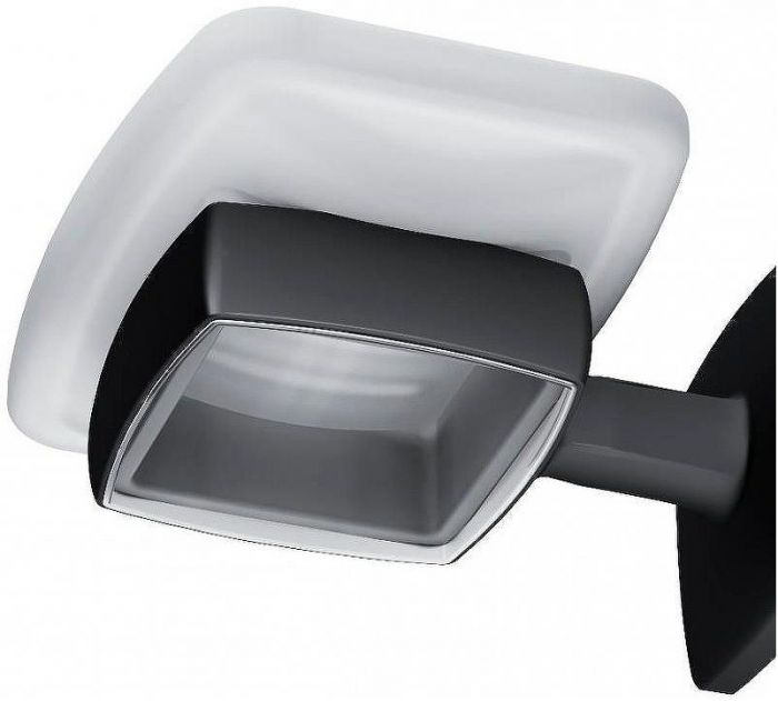 Комплект мебели для ванной AM.PM Gem 75 BK90GN подвесной Черный матовый со смесителем для раковины и аксессуарами