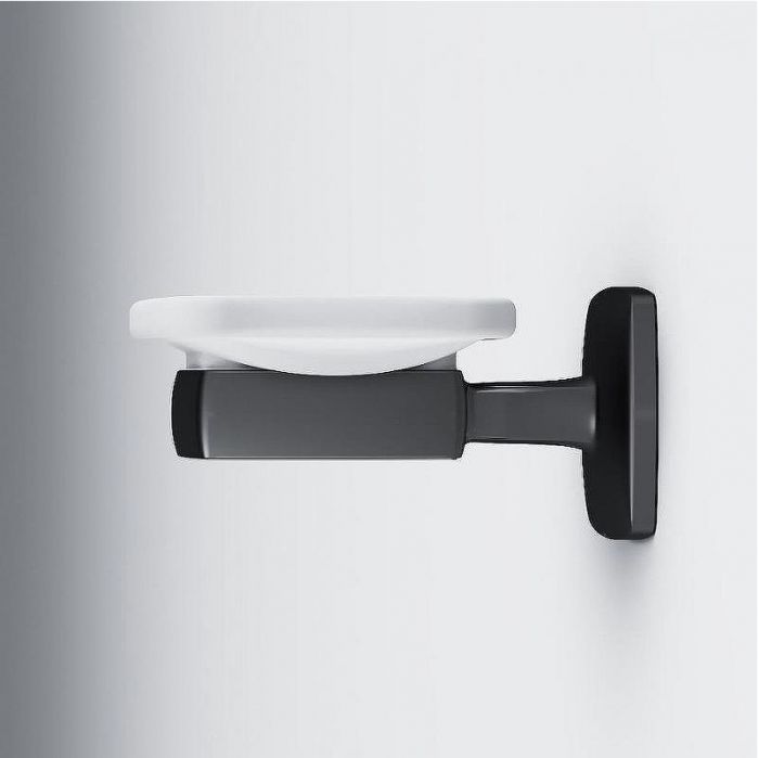 Комплект мебели для ванной AM.PM Gem 75 BK90GN подвесной Черный матовый со смесителем для раковины и аксессуарами