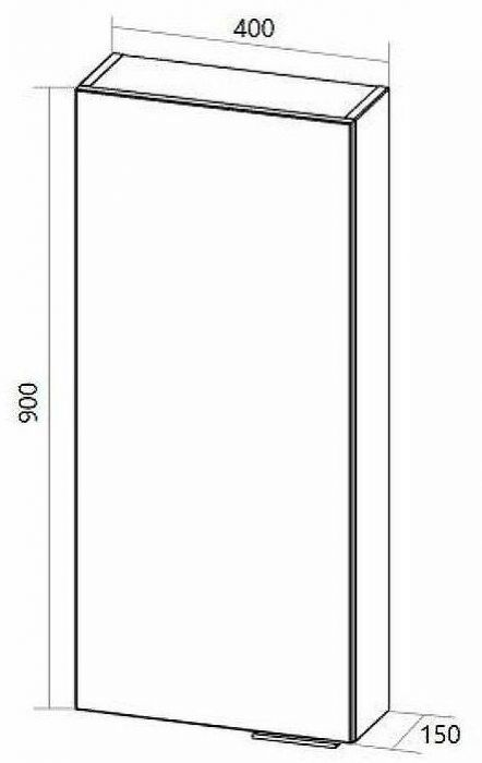 Подвесной шкаф 1MarKa Gaula 40П У92523 White