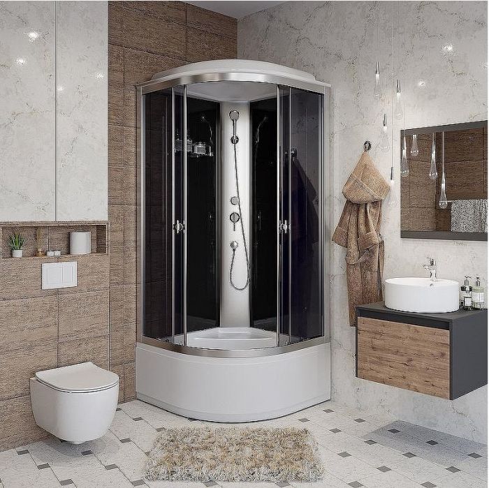 Душевая кабина Niagara Eco 80x80 E80/40/TN без гидромассажа