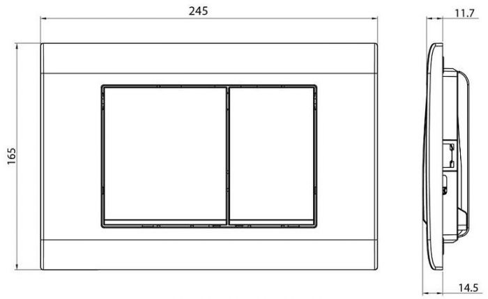 Комплект унитаза с инсталляцией Charus SET.125W.21.1 цвет Белый с сиденьем Микролифт и клавишей смыва цвет Хром