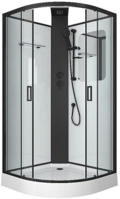 Душевая кабина Grossman GR251 90x90 Черная без гидромассажа