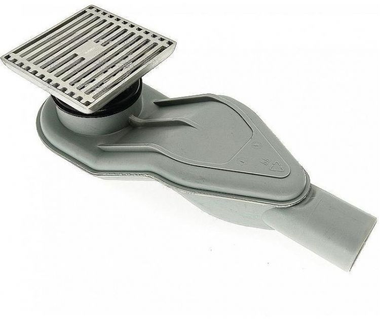 Душевой трап Esbano Box 10x10 BOX-10MC ESTRBOX10MC с решеткой Хром матовый Душевой трап Esbano Box 10x10 BOX-10MC ESTRBOX10MC с решеткой Хром матовый