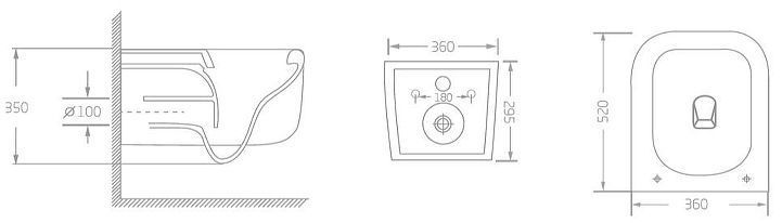 Унитаз Vincea Capri Tornado VT1-63T подвесной цвет Белый с сиденьем Микролифт