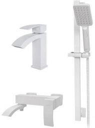 Комплект смесителей Hansberge Cubito H7077WW Белый