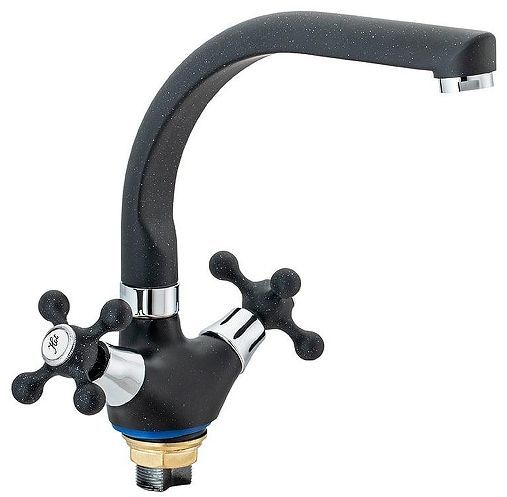 Смеситель для кухни Ekko E5408-7 цвет Черный матовый