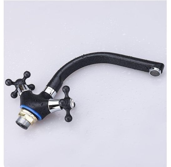 Смеситель для кухни Ekko E5408-7 цвет Черный матовый