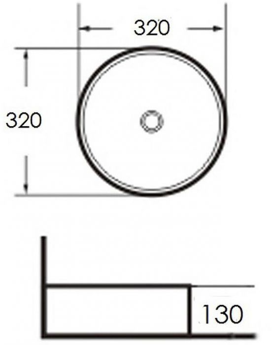 Раковина-чаша Grossman 32 GR-3021 Белая