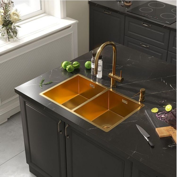 Смеситель для кухни Reflexion Lago RX9904GD цвет Брашированное золото