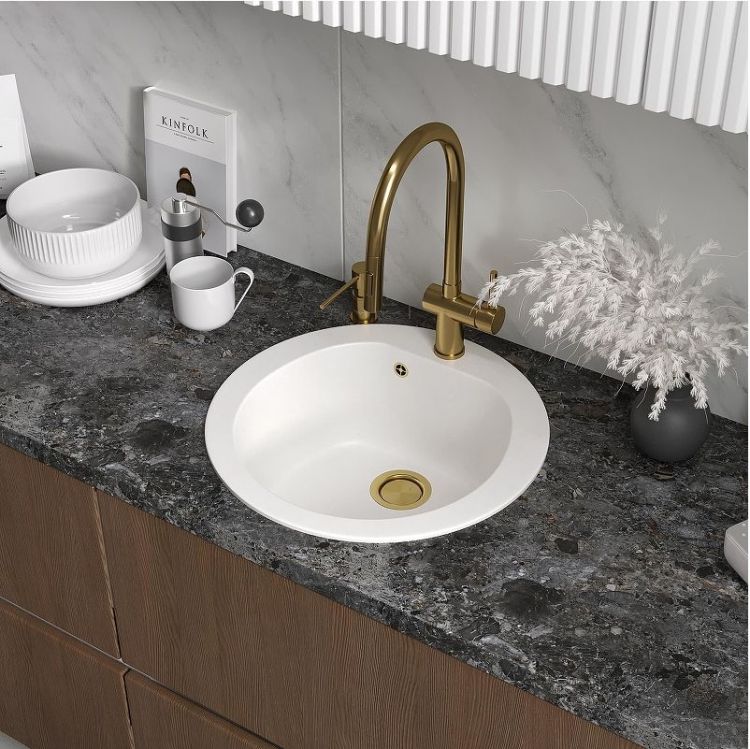 Смеситель для кухни Reflexion Lago RX9904GD цвет Брашированное золото