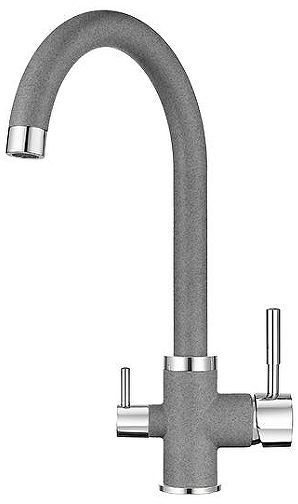 Смеситель для кухни Granula 2168 цвет Графит