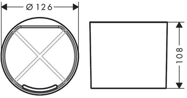 Hansgrohe WallStoris Стакан подвесной, цвет: черный матовый