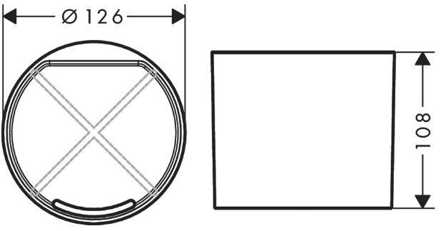 Hansgrohe WallStoris Стакан подвесной, цвет: черный матовый