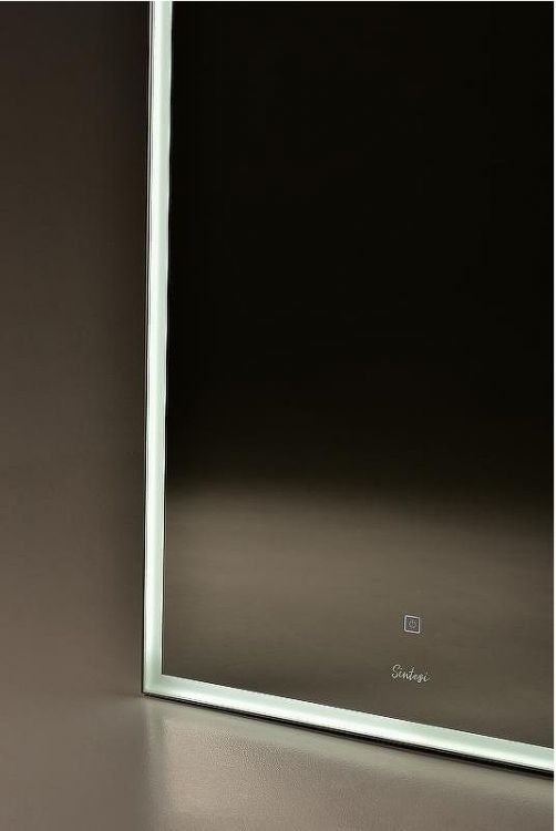 Зеркало Sintesi Kanto 60 SIN-SPEC-KANTO-CROMO-60 с подсветкой Хром матовый с сенсорным выключателем
