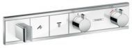 Hansgrohe RainSelect Смеситель для душа, термостатический, 2 источника, СМ, внешняя часть, цвет: белый/хром